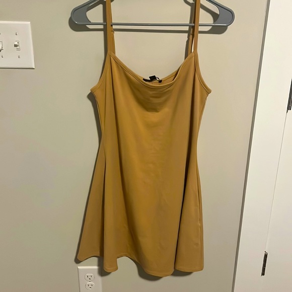 Tan mini dress. Size L - Picture 1 of 1